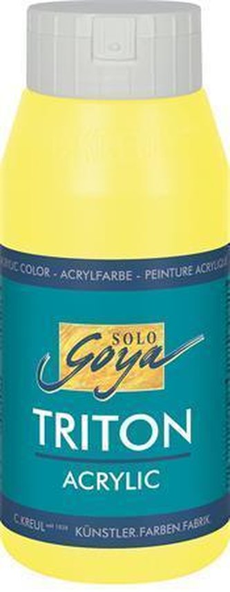 Akrylová barva "TRITON SOLO GOYA", citónová, 750 ml, KREUL