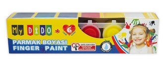 Prstové barvy, "Südor", 6 barev, 6x22 ml