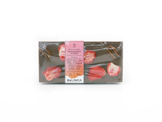Mléčná čokoláda: Pekanové ořechy & Jahoda 95g