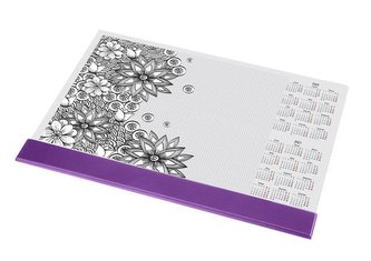 Podložka na stůl "Flowers", A3, 410x286 mm, s omalovánkou, PANTA PLAST