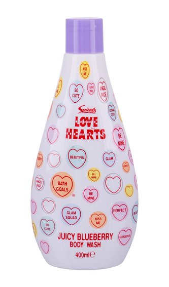 Swizzels Love Hearts Sprchový gel Juicy Blueberry 400 ml pro děti