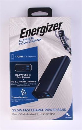 Power banka "Ultimate", 20000 mAh, 22,5W, ENERGIZER UE20012PQ