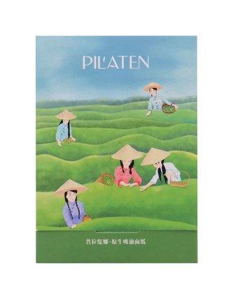 Pilaten Native Blotting Paper Čisticí ubrousky Green Tea 100 ks pro ženy