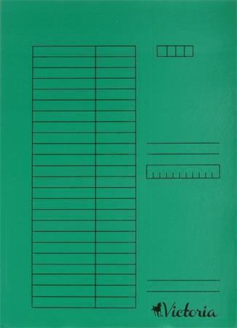 Desky s rychlovazačem, zelené, karton, A4, VICTORIA