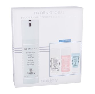Sisley Hydra-Global hydratační péče 40 ml + čisticí pleťové mléko Lyslait 30 ml + čisticí pleťové tonikum Floral Toning 30 ml + pleťové sérum Hydra Global 5 ml