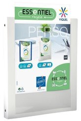 Pořadač "PropyGlass Perso", bílá, 4 kroužky, 25 mm, A4, PP, VIQUEL 060314-08