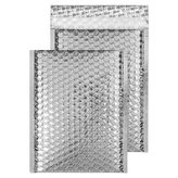 Obálka, lesklá stříbrná, bublinková, C5+, 250 x 180 mm, BLAKE MBS250