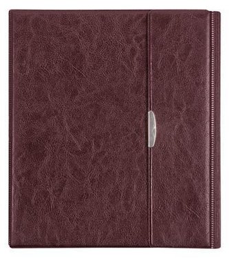 Konferenční desky, A4, koženka, PANTAPLAST "Optimus", tmavě červené