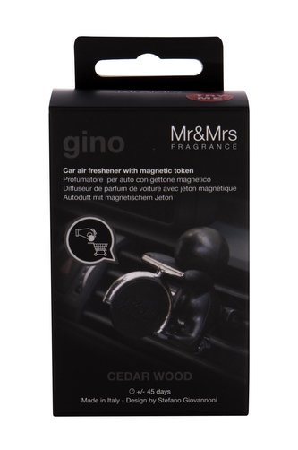 Mr&Mrs Fragrance Gino Vůně do auta 1 ks Cedar Wood unisex