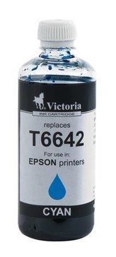 T664 Ink "L100, 200MPF" tiskárny, VICTORIA Cyan, 100ml