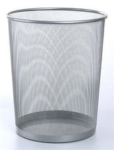 Odpadkový koš drátěný, stříbrná, VICTORIA