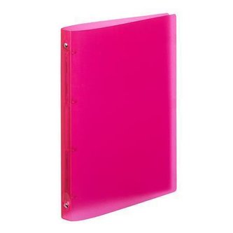 Desky kroužkové "PropyGlass", červená, 4 kroužky, 25 mm, A4, PP, VIQUEL 020975-08