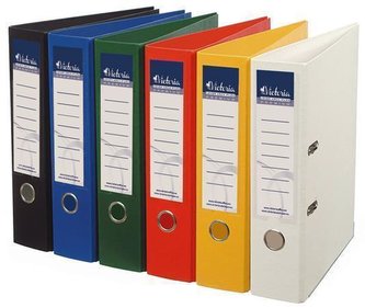 Pákový pořadač "Premium", zelený, 75 mm, A4, s ochranným spodním kováním, PP/PP, VICTORIA