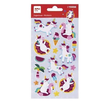 Samolepka "Stickers", jednorožci, APLI Kids 19308