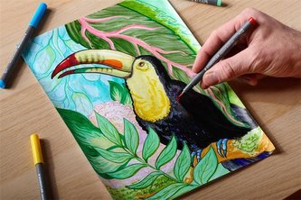 Štětcové fixy "371 Pastel", sada, 12 barev, 1 mm, STAEDTLER 371 C12-2