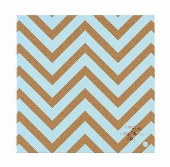 Korková nástěnka "Chevron Green", bez rámu, 40x40 cm, VICTORIA