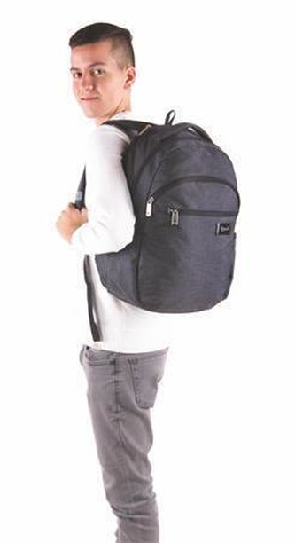 Batoh "Prime", šedá, s přihrádkou na notebook, PULSE 121934