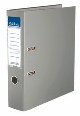 Pákový pořadač "Basic", šedý, 75 mm, A4, PP/karton, VICTORIA