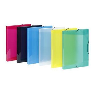 Plastová složka "Propyglass", A4, 30 mm, PP, různé barvy, VIQUEL