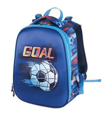 Batoh "Anatomic Cube Goal", modrá-fotbal, anatomický, PULSE 122161