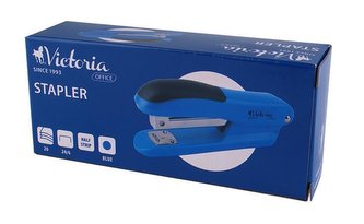 Sešívačka "Half-Strip", modrá, 24/6, na 20 listů, VICTORIA