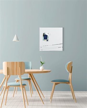 Magnetická skleněná tabule "Artverum®", Little birds, 48 x 48 x 1,5 cm, SIGEL GL274