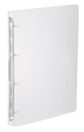 Desky kroužkové "PropyGlass", transparentní, 4 kroužky, 25 mm, A4, PP, VIQUEL 020940-08