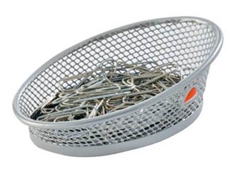 Držák na sponky, ALBA, stříbrný