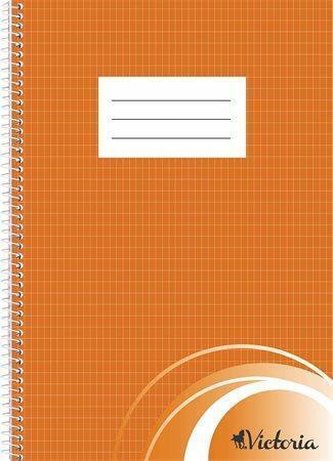 Blok na psaní "French", čtverečkovaný, drátěná kroužková vazba, A4, 70 listů, VICTORIA