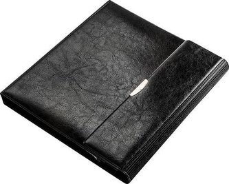 Konferenční desky, A5, koženka, PANTAPLAST "Optimus", černé