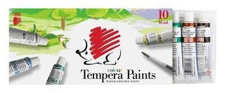 Temperové barvy, 10ks, ICO "Ježek", různé barvy