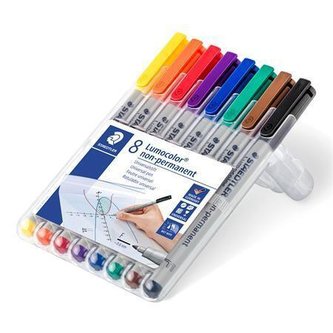 Ne-permanentní popisovač "Lumocolor 316", sada, 8 barev, 0,6 mm, OHP, STAEDTLER 316 WP8