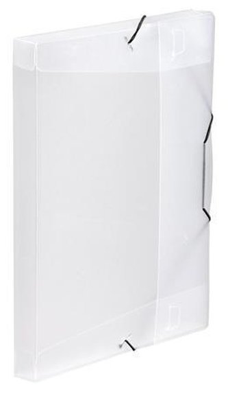 Desky s gumičkou "Propyglass", transparentní, PP, 30 mm, A4, VIQUEL
