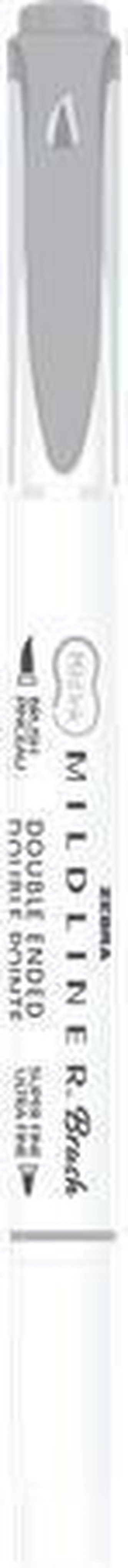 Štětcový fix "Mildliner Cool & Refined", šedá, oboustranný, ZEBRA