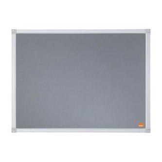 Textilní nástěnka "Essential", šedá, 60 x 45 cm, hliníkový rám, NOBO 1915681