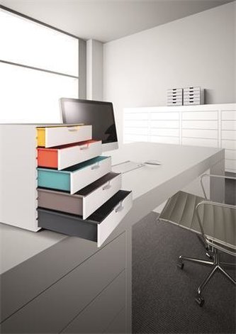 Zásuvkový box "VARICOLOR® 5", světle šedá, plastový, 5 zásuvek, DURABLE