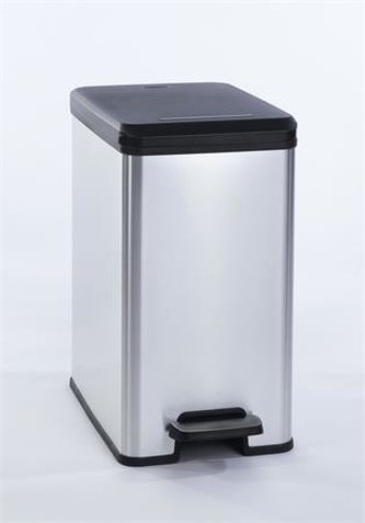 Odpadkový koš "Slim Bin", černá-stříbrná, pedálový, 25 l, CURVER 213300 Odpadkový koš "Slim Bin", černá-stříbrná, pedálový, 25 l, CURVER 213300