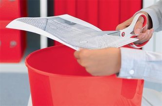 Nůžky "Wow Titan", červená, 20,5 cm, LEITZ 53192026