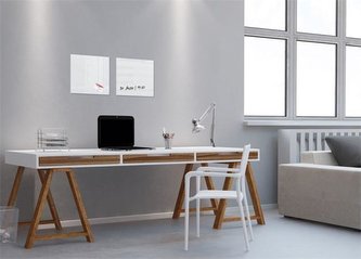 Magnetická skleněná tabule "Artverum®", bílá, 30 x 30 x 1,5 cm, SIGEL GL158