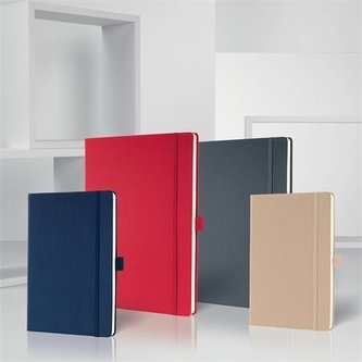 Exkluzivní zápisník "Conceptum", béžová, A5, čtverečkovaný, 97 listů, tvrdé desky, SIGEL CO650