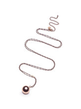 Proud MaMa Přívěšek mexická bola Steel Pink se šedými kamínky v barvě růžového zlata 487