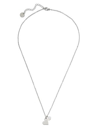 Proud MaMa Řetízek s přívěškem srdíčko Steel v barvě stříbrné 472