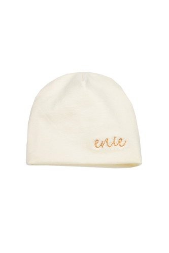 enie baby Dětská čepice 0-3m béžová enie baby Dětská čepice 0-3m béžová