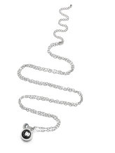 Proud MaMa Přívěšek mexická bola Heartchain kulička s dětskou nožičkou v barvě stříbrné 426