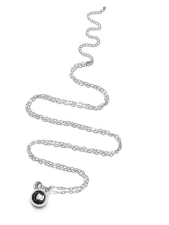 Proud MaMa Přívěšek mexická bola Heartchain kulička s dětskou nožičkou v barvě stříbrné 426