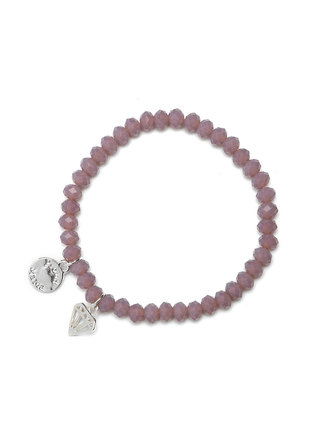Proud MaMa Náramek Charm diamand růžový 418