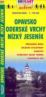 Opavsko Oderské vrchy Nízký Jeseník 1:100 000