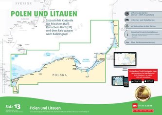 Sportbootkarten Satz 13: Polen und Litauen (Ausgabe 2024/2025)