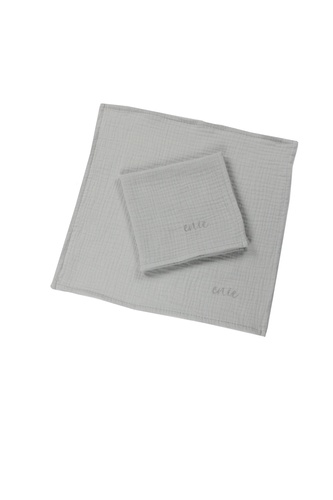 enie baby Mušelínové plenky 30x30cm světle šedé - 2ks