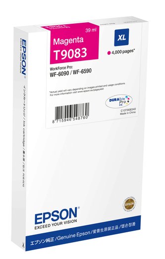 Epson T9083 XL C13T90834N purpurová (magenta) originální cartridge